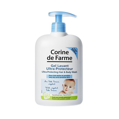 Corine de Farme питательный гель для мытья тела и волос с кремом cold 500ml